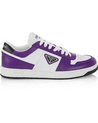 prada mens suede sneakers|purple Prada sneakers for men.